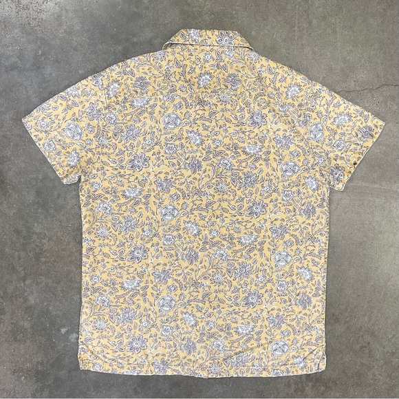 Abercrombie & Fitch Linen Blend Floral Print Button Up Shirt - Picture 4 of 8